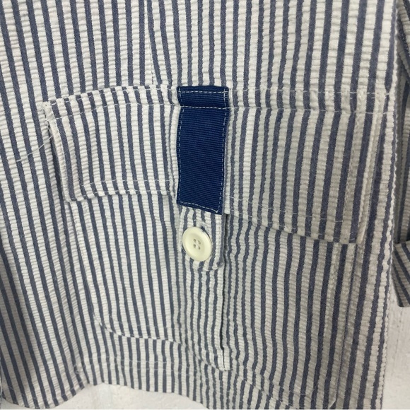 Goodclothes Vintage 80s 90s Pin Stripe Seersucker Blazer Preppy‎ Coastal Twee 12 - Picture 4 of 12